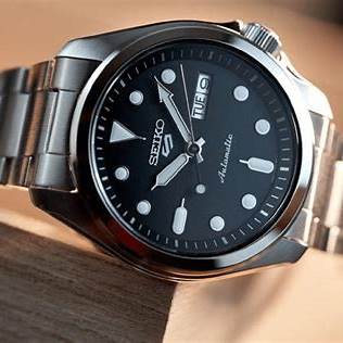 SEIKOSeiko 5 Sports SRPE55K1 Automatic Men's Watch - Black Dial, Stainless Steel BraceletWATCHESEcecile