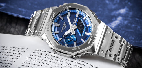 CASIO & VINTAGECasio G - SHOCK GM - B2100AD - 2AER Full Metal Blue Dial Solar - Powered WatchWATCHESEcecile