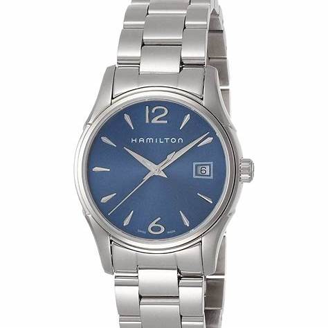 Hamilton Jazzmaster Lady Quartz H32351145 - 34mm Edelstahl, blaues Zifferblatt