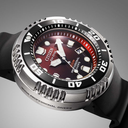 CITIZENCitizen Promaster BN1024 - 01Z Men's Red Gradient Dial Diver Watch – Eco - Drive, 46mm, 300M WRWATCHESEcecile