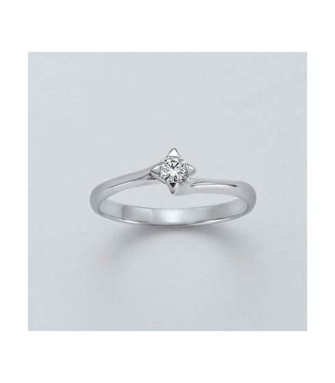 MILUNAMiluna LID2850 - 003G7 Women's Ring - 18kt White Gold with 0.03ct DiamondJEWELRYEcecile