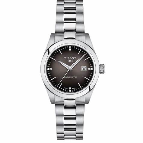 TISSOTTissot T - My Lady Automatic T1320071106600 - 29.3mm Stainless Steel Watch with Diamond Accents and Grey DialWATCHESEcecile