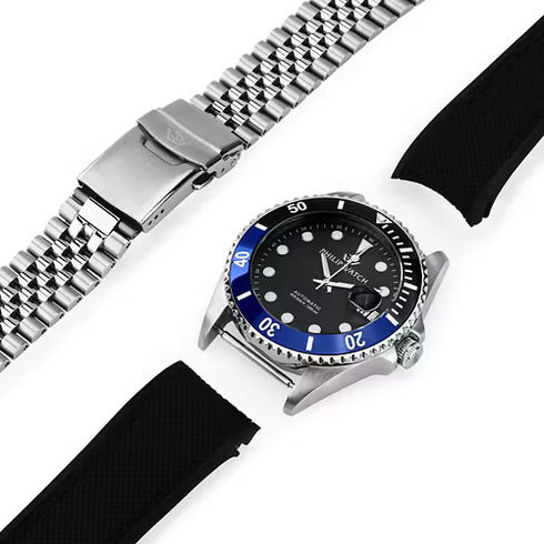 Philip Watch R8223597037 Caribe Diving Men's Watch – 42mm, Black Dial, Automatic