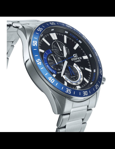 CASIO EDIFICECasio Edifice EFV - 620D - 1A2VUEF Men's Stainless Steel Chronograph Watch with Black DialWATCHESEcecile