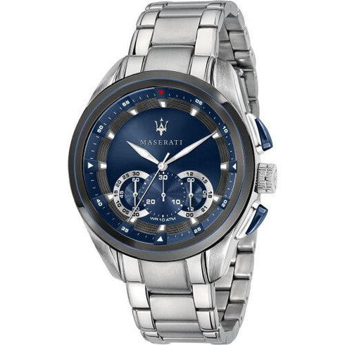 MASERATIMaserati R8873612014 Traguardo Chronograph – Blue Dial, 45mm, Stainless SteelWATCHESEcecile