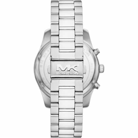 Michael Kors MK9152 Montre chronographe Lexington pour hommes en acier inoxydable de couleur argentée