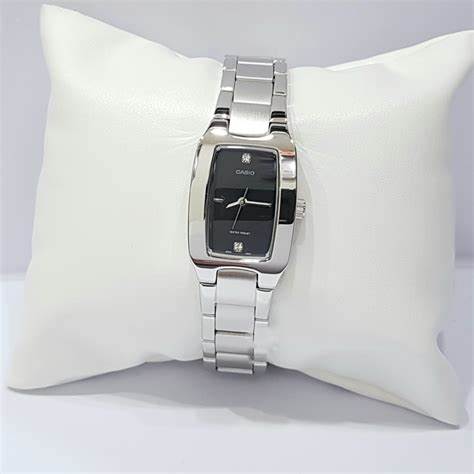 CASIO & VINTAGECasio LTP - 1165A - 1C2DF Women's Quartz Watch – Black Dial, Stainless Steel BraceletWATCHESEcecile
