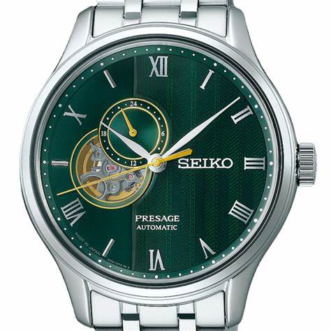 Seiko Presage SSA463J1 "Zen Garden" Reloj Automático Hombre - 41.8mm Acero Inoxidable, Esfera Verde