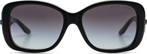 Ralph Lauren RL 8127B Women's Rectangular Sunglasses - Black Frame, Grey Gradient Lenses