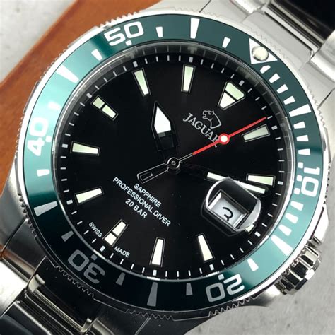JAGUARJaguar Men's Swiss Quartz Professional Diver Watch - Model J860/H, Stainless Steel CaseWATCHESEcecile