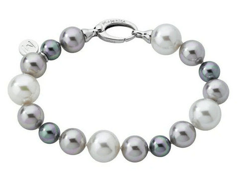 MAJORICAMajorica 12823.21.2.000.010.1 Women's Bracelet – Rhodium - Plated Silver, Multicolor Pearls, 20cmBIJOUXEcecile
