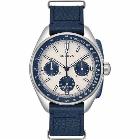 BULOVABulova 98K112 Men's Lunar Pilot Chronograph Watch - Stainless Steel Bracelet, Silver - Tone DialWATCHESEcecile