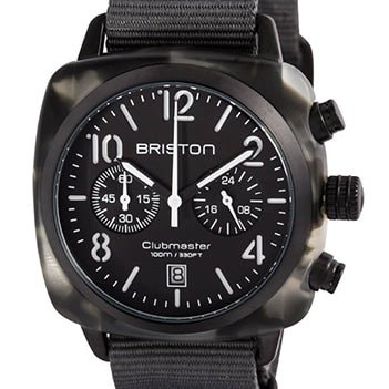 BRISTONBriston Clubmaster Classic Chronograph 40mm Black Dial Watch 15140.PBAM.GT.3.NGWATCHESEcecile