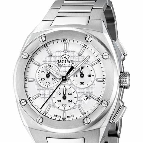 JAGUARJaguar J805/A Men's Executive Chronograph Watch - Stainless Steel Bracelet, Silver DialWATCHESEcecile