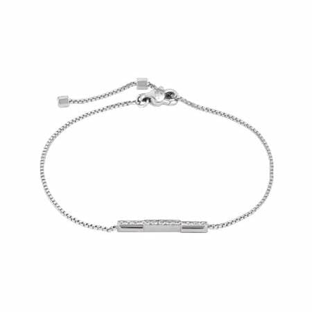 Gucci Link to Love Bracelet en or blanc 18ct avec diamants - longueur réglable