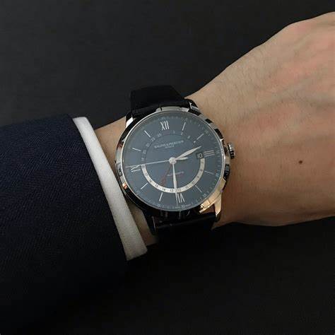 BAUME&MERCIERBaume & Mercier Classima MOA10483 Dual Time 42mm Men's Watch - Blue DialWATCHESEcecile