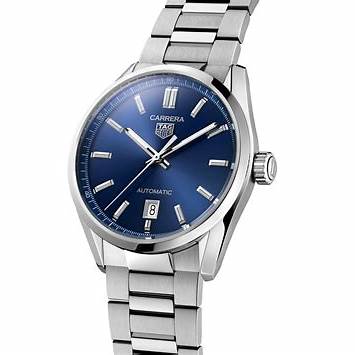 TAG HEUERTAG Heuer Carrera Date WBN2112.BA0639 Men's Watch - Blue Dial, Steel BraceletWATCHESEcecile