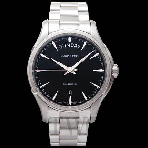 Hamilton Jazzmaster Day Date Auto H32505131 - 40mm Edelstahl, schwarzes Zifferblatt, Edelstahlarmband