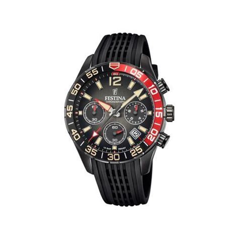FESTINAFestina F20518/3 Chrono Sport Men's Watch – Black/Red Bezel, 44mm, 10ATMWATCHESEcecile