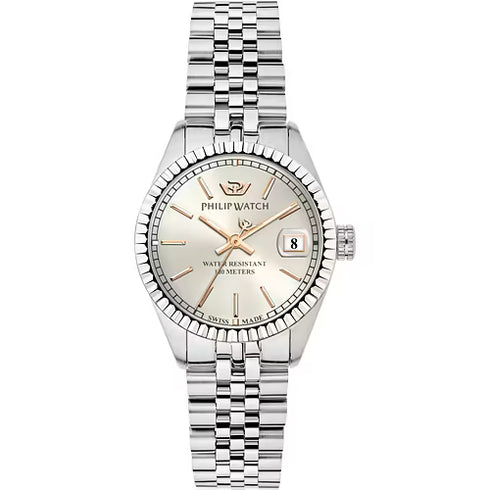 Philip Watch R8253597601 Caribe Damenuhr - 31mm Edelstahl, Saphirglas