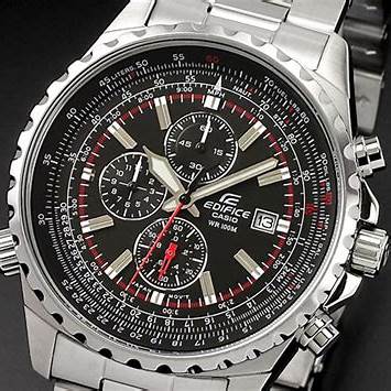 CASIO EDIFICECasio Edifice EF - 527D - 1AVEF Men's Chronograph Watch - Black Dial, Stainless Steel BraceletWATCHESEcecile