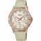 CASIO & VINTAGECasio Sheen SHE - 3517PGL - 9AUEF Women's Watch - Beige Dial, Leather StrapWATCHESEcecile