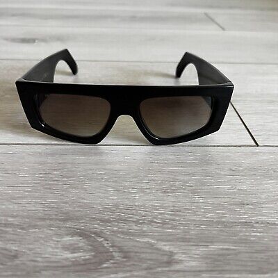 Etro 0032/G/S 807-IR Unisex Rectangular Sunglasses - Black Frame, Gray Lenses