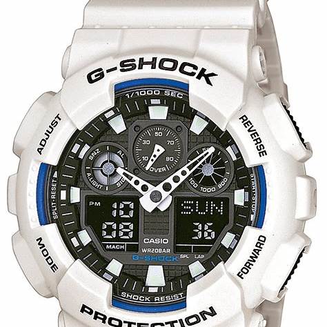 CASIO G - SHOCKCasio G - SHOCK GA - 100B - 7AER Men's Watch – White Analog - DigitalWATCHESEcecile