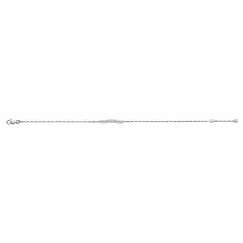 Gucci Link to Love Bracelet en or blanc 18ct avec diamants - longueur réglable