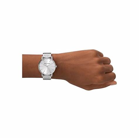 Armani Exchange AX5578 Women's Lola Silver-Tone Stainless Steel Watch