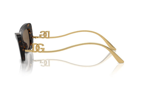 DOLCE & GABBANADolce & Gabbana DG4467B 502/73 Women's Sunglasses - Havana Frame, Brown LensesEYEWEAREcecile