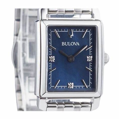 BULOVABulova 96P245 Sutton Women's Watch - Blue Dial, Stainless Steel BraceletWATCHESEcecile