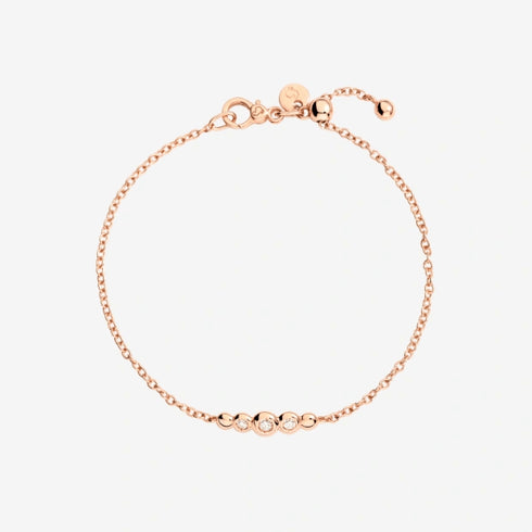 DODODoDo DBC4004BOLLIDB09RM Bollicine Bracelet – 9K Rose Gold & DiamondsJEWELRYEcecile
