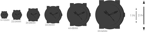 Timberland TBL14816JLB02 Henniker II Men's Watch – 46mm Black Stainless Steel Case, Brown Leather Strap, Dual Time, Day-Date, 5 ATM Water Resistance