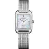 CITIZENCitizen EM0491 - 81D Eco - Drive Women's Watch - Mother of Pearl Dial, Steel Mesh BraceletWATCHESEcecile