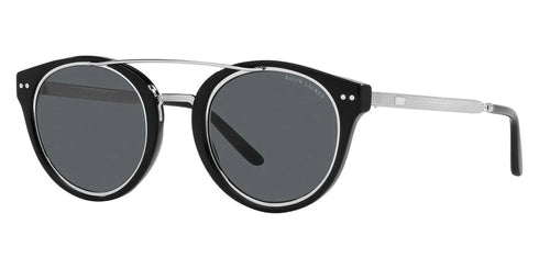 Ralph Lauren RL 8210 5001/5V Occhiali da sole unisex - Montatura nera, lenti grigie