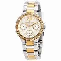 Michael Kors MK6982 Montre chronographe bicolore Camille pour femme avec accents en cristal