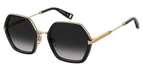 Lunettes de soleil Marc Jacobs MJ 1018/S 807/9O pour femme - monture noire, verres gris dégradés