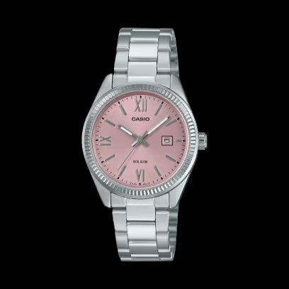 CASIO & VINTAGECasio LTP - 1302DD - 4A1VDF Women's Watch – Stainless Steel, Pink Dial, 50M Water ResistantWATCHESEcecile
