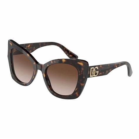Dolce & Gabbana DG4405 502/13 Gafas de Sol Mujer - Montura Habana, Lentes Marrón Degradado