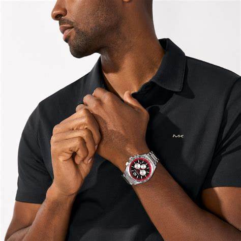 MICHAEL KORSMichael Kors MK9176 Men's Accelerator 2.0 Silver - Tone Stainless Steel Chronograph WatchWATCHESEcecile