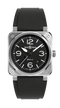 BELL & ROSSBell & Ross BR 03 - 92 Diver Black Steel 42mm Automatic Watch - Black Dial, Rubber StrapWATCHESEcecile