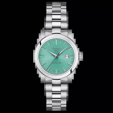 Tissot T-My Lady Automatic T132.007.11.091.00 – 29mm Mint Green Dial, Stainless Steel Bracelet
