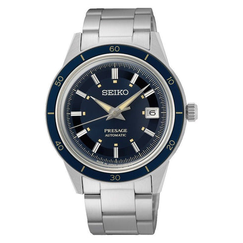SEIKOSeiko Presage SRPG05J1 – 40.8mm Automatic Watch, Blue Dial, Stainless SteelWATCHESEcecile
