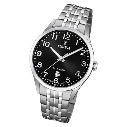 FESTINAFestina F20466/3 Titanium Men's Watch – Black Dial, 40mm, 100m Water ResistantWATCHESEcecile