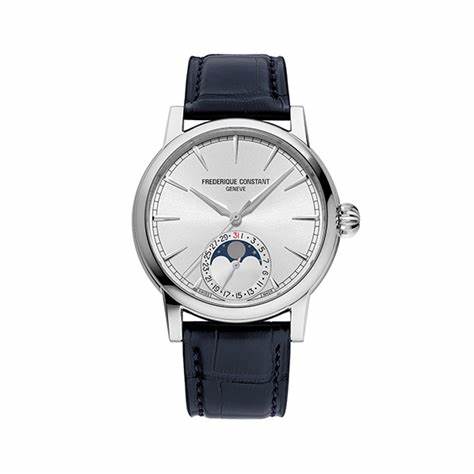 FREDERIQUE CONSTANTFrederique Constant Classic Moonphase Date Manufacture FC - 716S3H6 – Silver Dial, Black Leather StrapWATCHESEcecile