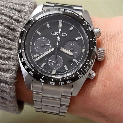 Reloj Seiko Prospex SSC819P1 Speedtimer Solar Cronógrafo Hombre - 39mm Acero Inoxidable, Esfera Negra