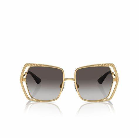DOLCE & GABBANADolce & Gabbana DG 2306 02/8G 55 Women's Sunglasses – Gold Frame, Grey Gradient LensesEYEWEAREcecile