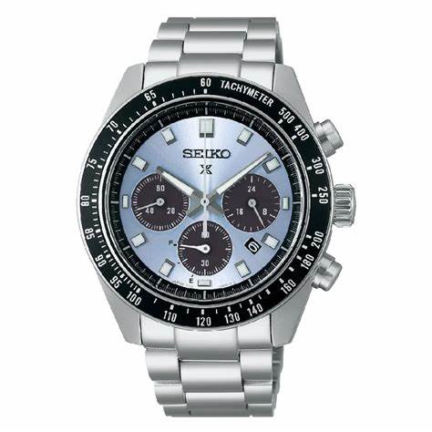 Seiko Prospex SSC935P1 Reloj Cronógrafo Solar Hombre - Esfera Azul, Acero inoxidable