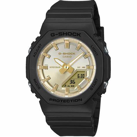 CASIO & VINTAGECasio G - Shock GMA - P2100SG - 1AER Women's Watch – Black Resin Strap, Gold Gradient DialWATCHESEcecile